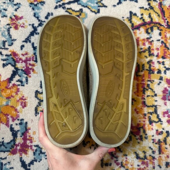 Keen Luft Cell Felt Lace Up Sneaker Womens Size 10 Taupe Casual Comfort Shoes - Picture 9 of 10